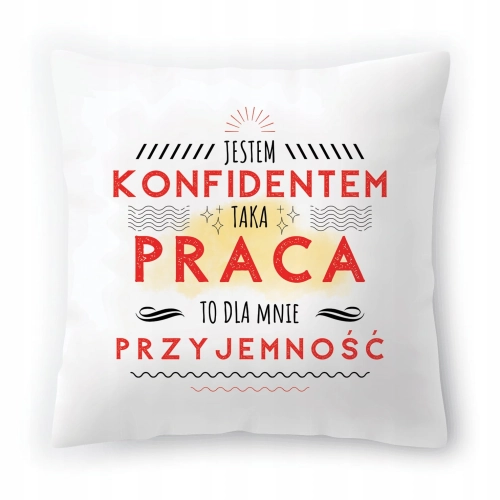 Poduszka Dla Konfidenta Urodziny Imieniny Prezent z Nadrukiem ze Zdjęciem