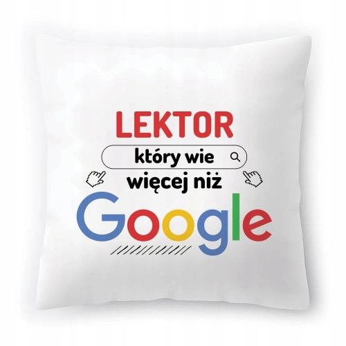Poduszka Dla Lektora na Urodziny Prezent z Nadrukiem ze Zdjęciem