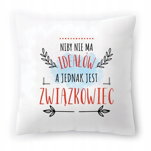 Poduszka Dla Związkowca na Urodziny Prezent z Nadrukiem ze Zdjęciem