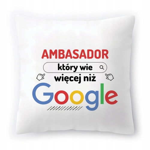 Poduszka Dla Ambasadora na Urodziny Prezent z Nadrukiem ze Zdjęciem