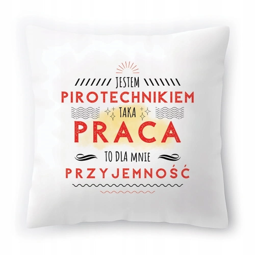 Poduszka Dla Pirotechnika na Urodziny Prezent z Nadrukiem ze Zdjęciem