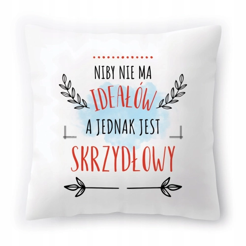 Poduszka Dla Skrzydłowego na Urodziny Prezent z Nadrukiem ze Zdjęciem