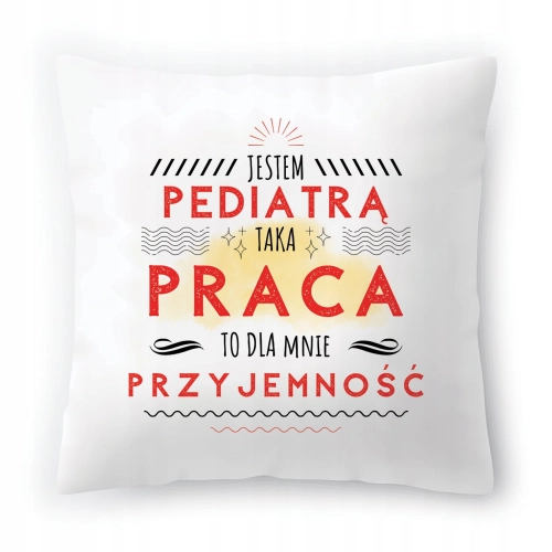 Poduszka Dla Pediatry Idealny na Urodziny Prezent z Nadrukiem ze Zdjęciem
