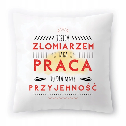 Poduszka Dla Złomiarza Urodziny Imieniny Prezent z Nadrukiem ze Zdjęciem