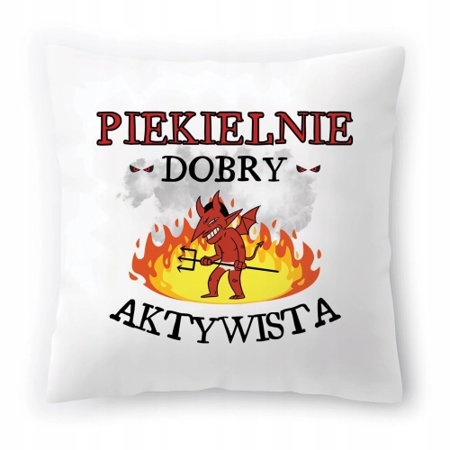 Poduszka Dla Aktywisty Urodziny Imieniny Prezent z Nadrukiem ze Zdjęciem