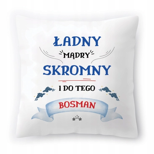 Poduszka Dla Bosmana na Urodziny Imieniny Prezent z Nadrukiem ze Zdjęciem