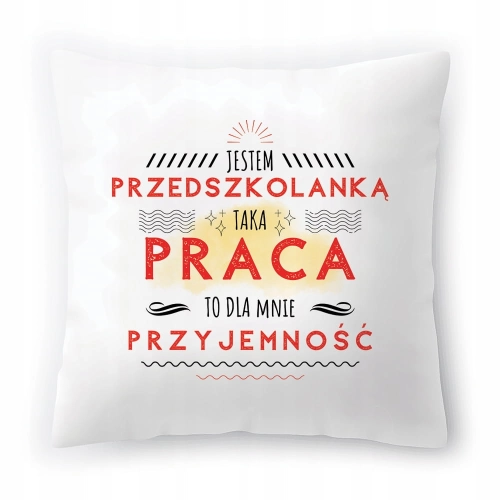 Poduszka Dla Przedszkolanki na Urodziny Prezent z Nadrukiem ze Zdjęciem