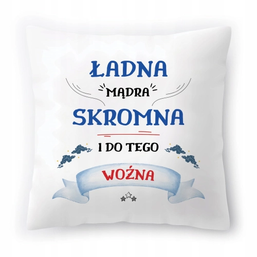 Poduszka Dla Woźnej na Urodziny Imieniny Prezent z Nadrukiem ze Zdjęciem