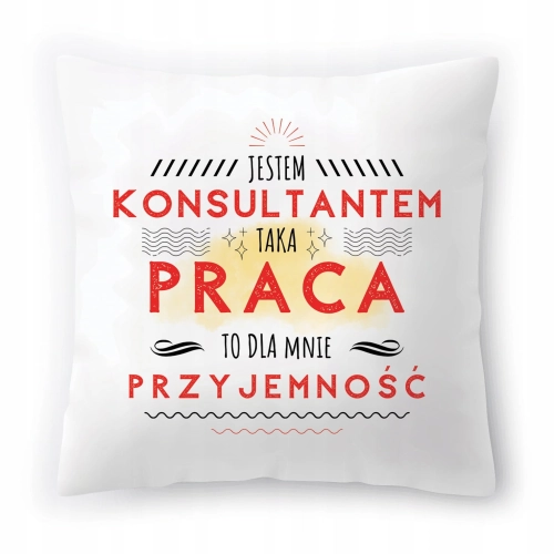 Poduszka Dla Konsultanta na Urodziny Prezent z Nadrukiem ze Zdjęciem