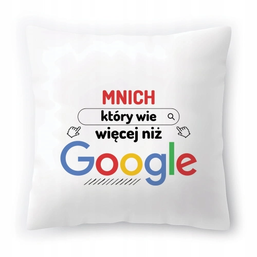 Poduszka Dla Mnicha na Urodziny Imieniny Prezent z Nadrukiem ze Zdjęciem