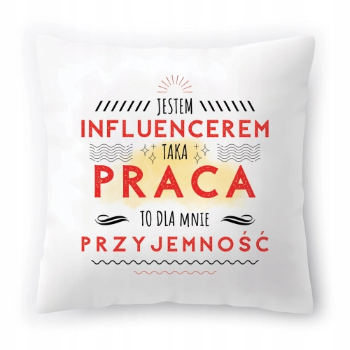 Poduszka Dla Influencera Urodziny Imieniny Prezent z Nadrukiem ze Zdjęciem