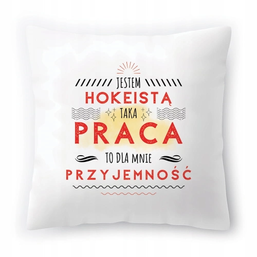 Poduszka Dla Hokeisty na Urodziny na Prezent z Nadrukiem ze Zdjęciem