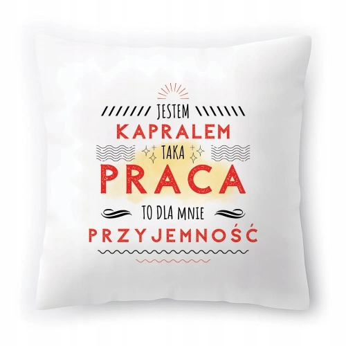 Poduszka Dla Kaprala na Urodziny na Prezent z Nadrukiem ze Zdjęciem