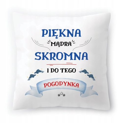 Poduszka Dla Pogodynki na Urodziny Prezent z Nadrukiem ze Zdjęciem