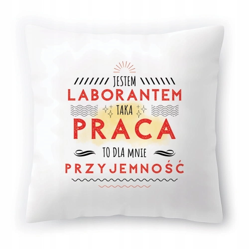 Poduszka Dla Laboranta na Urodziny na Prezent z Nadrukiem ze Zdjęciem