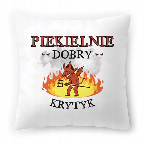 Poduszka Dla Krytyka Idealny Prezent na Urodziny z Nadrukiem ze Zdjęciem