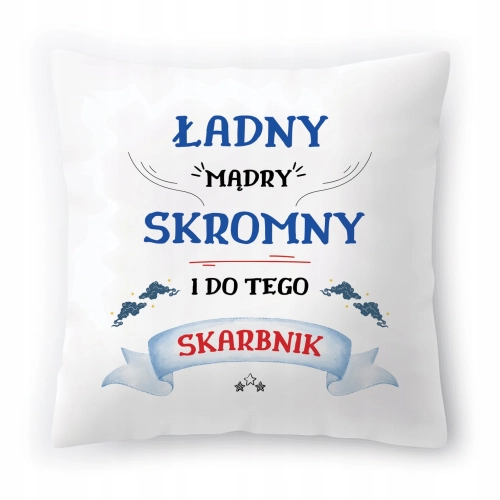 Poduszka Dla Skarbnika na Urodziny Prezent z Nadrukiem ze Zdjęciem