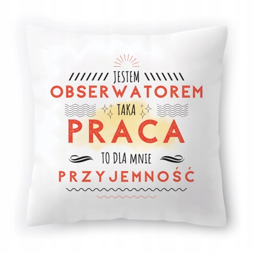 Poduszka Dla Obserwatora Prezent na Urodziny z Nadrukiem ze Zdjęciem
