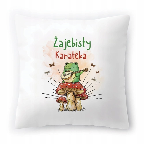 Poduszka Dla Karateki na Urodziny na Prezent z Nadrukiem ze Zdjęciem