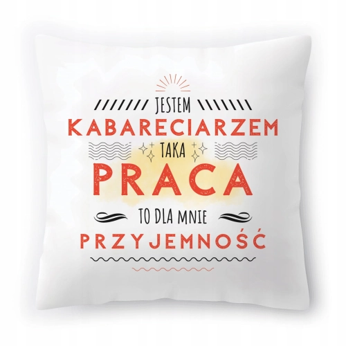 Poduszka Dla Kabareciarza na Urodziny Prezent z Nadrukiem ze Zdjęciem