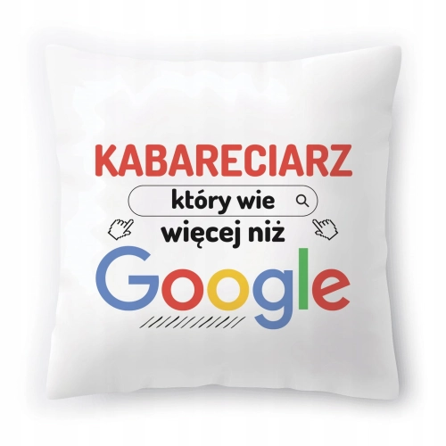 Poduszka Dla Kabareciarza na Urodziny Prezent z Nadrukiem ze Zdjęciem