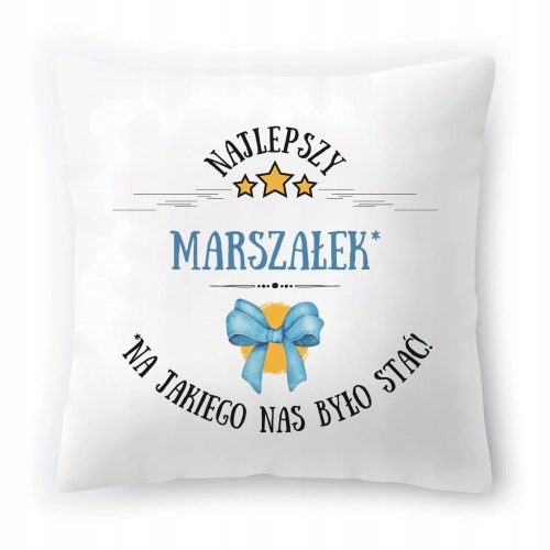 Poduszka Dla Marszałka na Urodziny na Prezent z Nadrukiem ze Zdjęciem