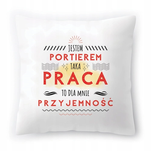 Poduszka Dla Portiera na Urodziny na Prezent z Nadrukiem ze Zdjęciem