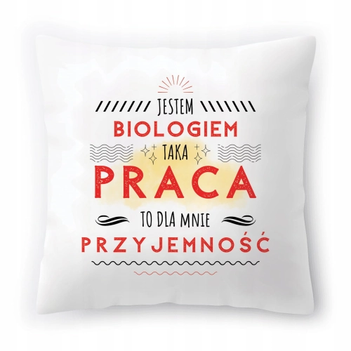 Poduszka Dla Biologa na Urodziny Imieniny Prezent z Nadrukiem ze Zdjęciem