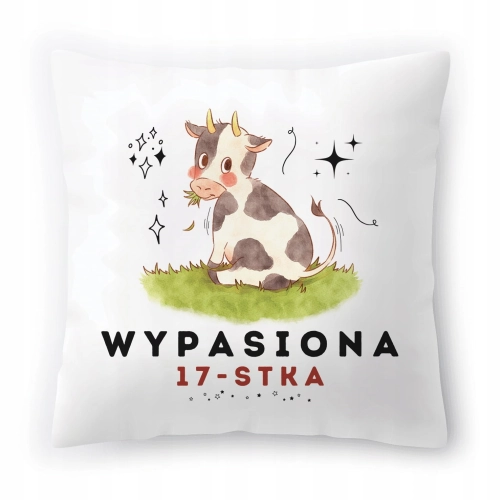 Poduszka na Urodziny 17 17te 17-te na Prezent z Nadrukiem ze Zdjęciem