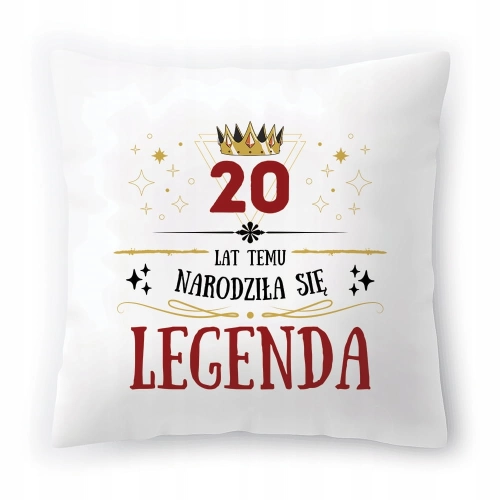 Poduszka na Urodziny 20 20te 20-te na Prezent z Nadrukiem ze Zdjęciem