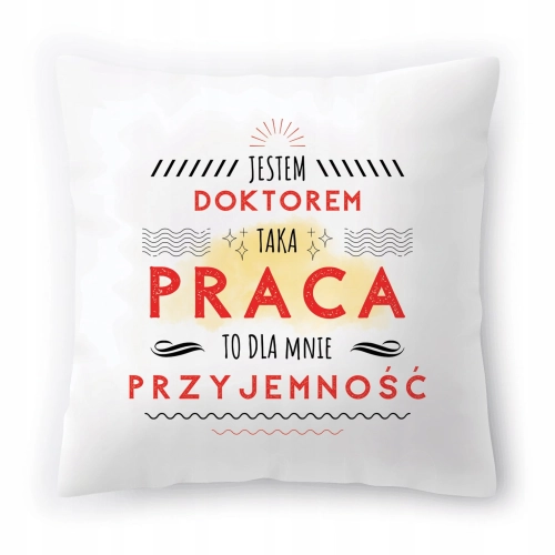 Poduszka Dla Doktora na Urodziny Prezent z Nadrukiem ze Zdjęciem