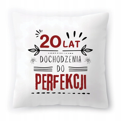 Poduszka na Urodziny 20 20te 20-te na Prezent z Nadrukiem ze Zdjęciem