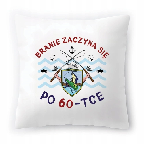 Poduszka na Urodziny 60 60te 60-te na Prezent z Nadrukiem ze Zdjęciem
