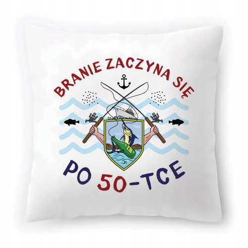 Poduszka na Urodziny 50 50te 50-te na Prezent z Nadrukiem ze Zdjęciem