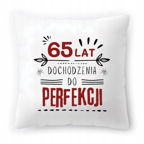 Poduszka na Urodziny 65 65te 65-te na Prezent z Nadrukiem ze Zdjęciem