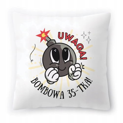 Poduszka na Urodziny 35 35te 35-te na Prezent z Nadrukiem ze Zdjęciem