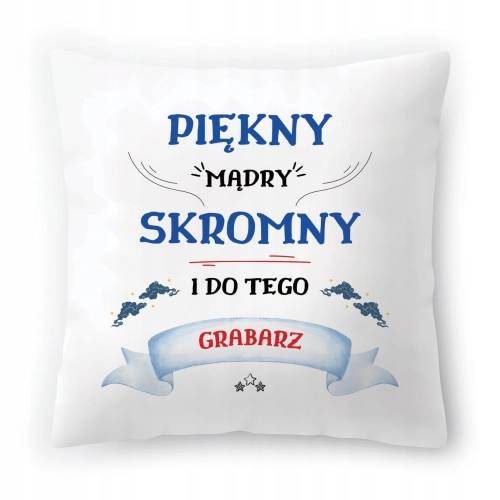 Poduszka Dla Grabarza Idealny na Urodziny Prezent z Nadrukiem ze Zdjęciem