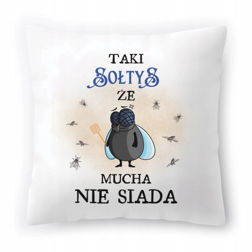Poduszka Dla Sołtysa Idealny na Urodziny Prezent z Nadrukiem ze Zdjęciem