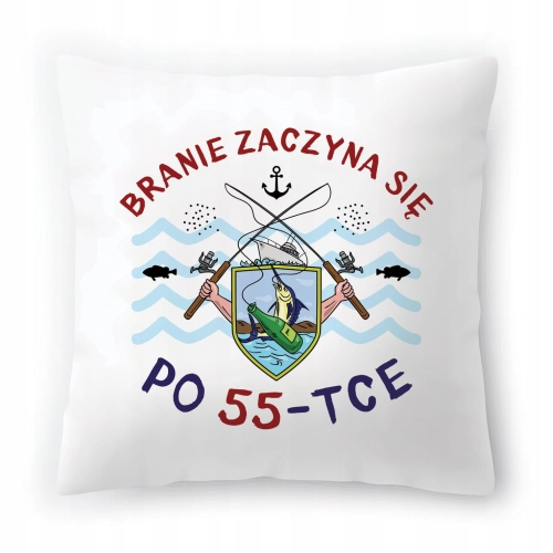 Poduszka na Urodziny 55 55te 55-te na Prezent z Nadrukiem ze Zdjęciem