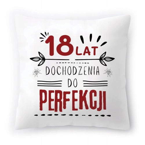 Poduszka na Urodziny 18 18ste 18-ste na Prezent z Nadrukiem ze Zdjęciem
