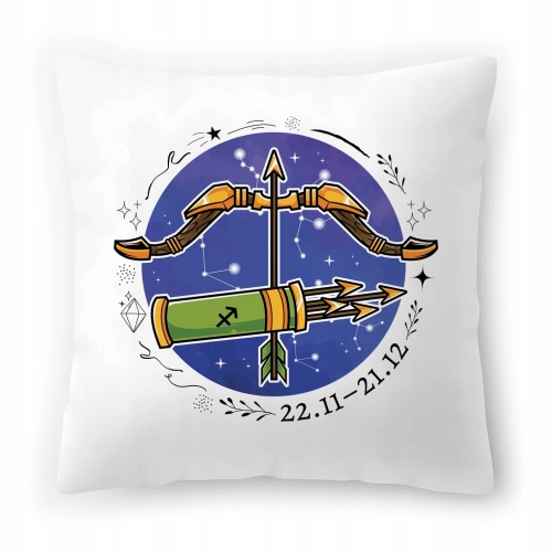 Poduszka Strzelec Znaki Zodiaku Horoskop z Nadrukiem ze Zdjęciem