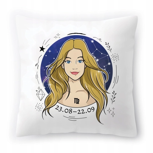Poduszka Panna Znaki Zodiaku Horoskop z Nadrukiem ze Zdjęciem