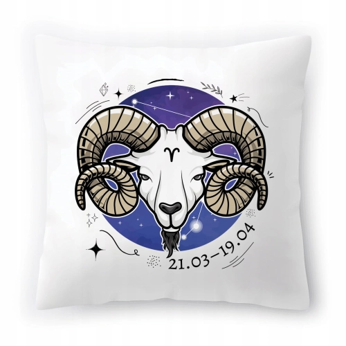 Poduszka Baran Znaki Zodiaku Horoskop z Nadrukiem ze Zdjęciem