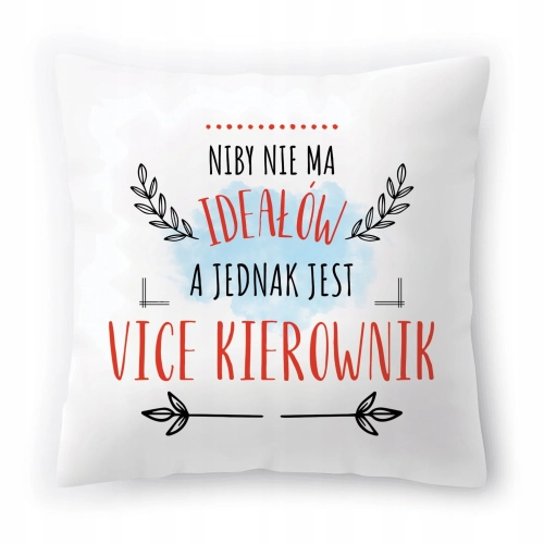 Poduszka Dla Vice Kierownika na Urodziny Prezent z Nadrukiem ze Zdjęciem