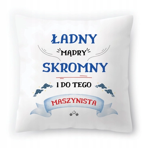 Poduszka Dla Maszynisty na Urodziny Prezent z Nadrukiem ze Zdjęciem