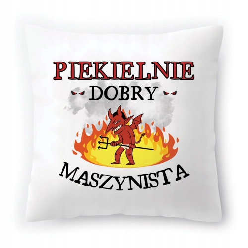 Poduszka Dla Maszynisty na Urodziny Prezent z Nadrukiem ze Zdjęciem