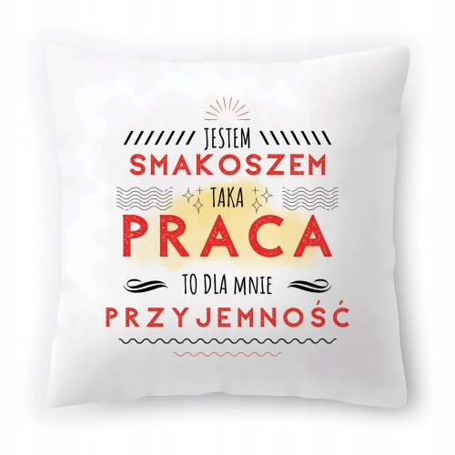 Poduszka Dla Smakosza na Urodziny Prezent z Nadrukiem ze Zdjęciem