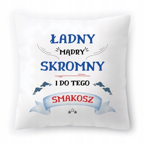 Poduszka Dla Smakosza na Urodziny Prezent z Nadrukiem ze Zdjęciem