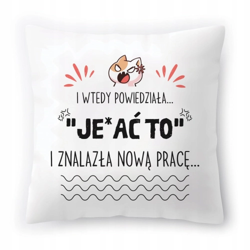 Poduszka Pożegnanie z Pracy Dla Kolegi Koleżanki z Nadrukiem ze Zdjęciem