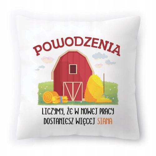 Poduszka Pożegnanie z Pracy Dla Kolegi Koleżanki z Nadrukiem ze Zdjęciem